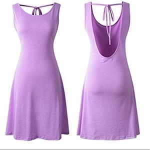 Large purple tie back sundress never worn